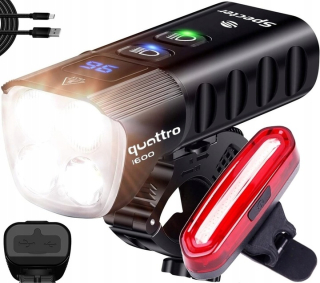 S quatro osvetlenie na bicykel 1600 lm USB